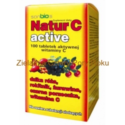 Natur C active Naturalna witamina C Kwas l-askorbinowy z dziką różą 100 tabletek